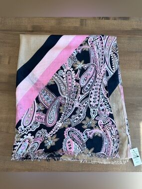 NWT Talbots Paisley Scarf